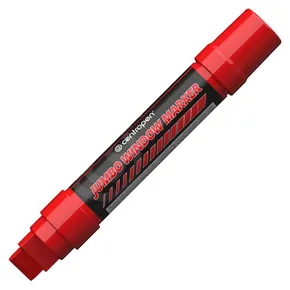 Kriedový fix na sklo Centropen JUMBO WINDOW 9120 červený